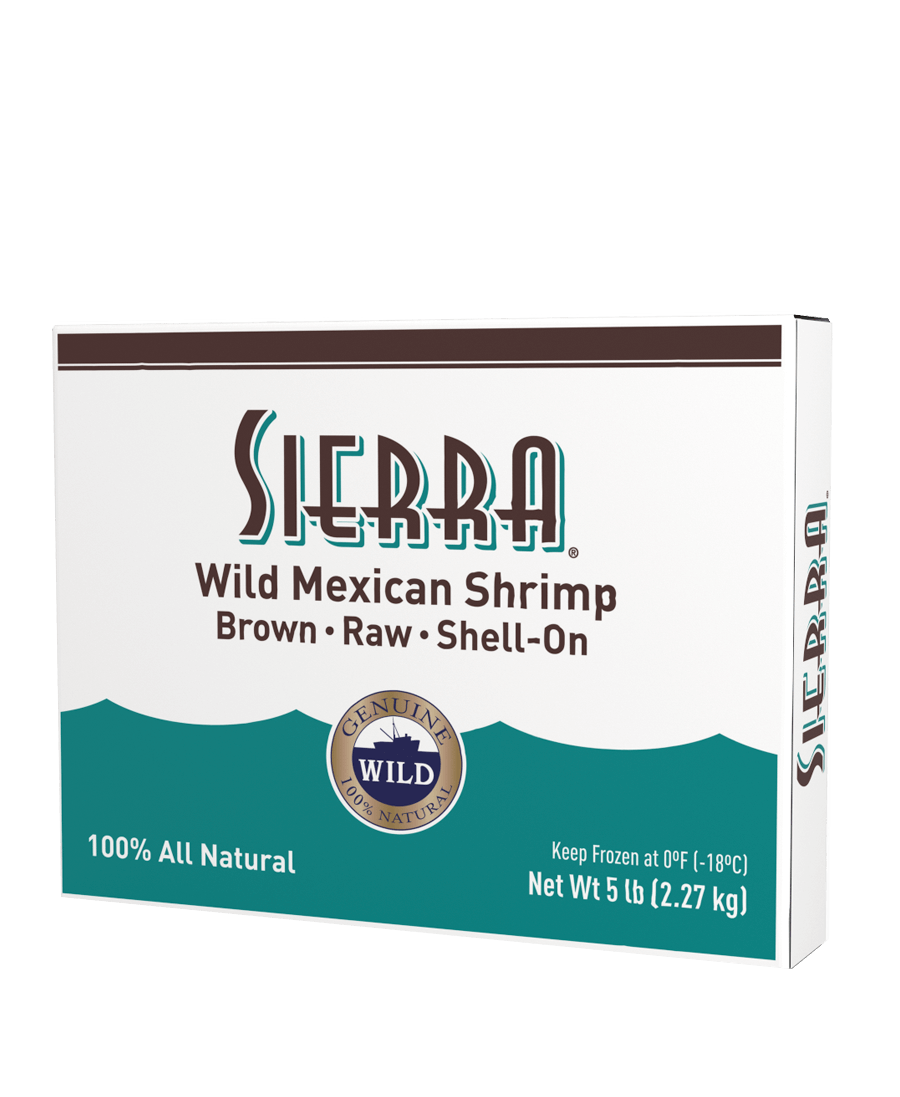 food-service-OFI-sierra-wild-mexican-brown-shrimp-raw-shell-on-block