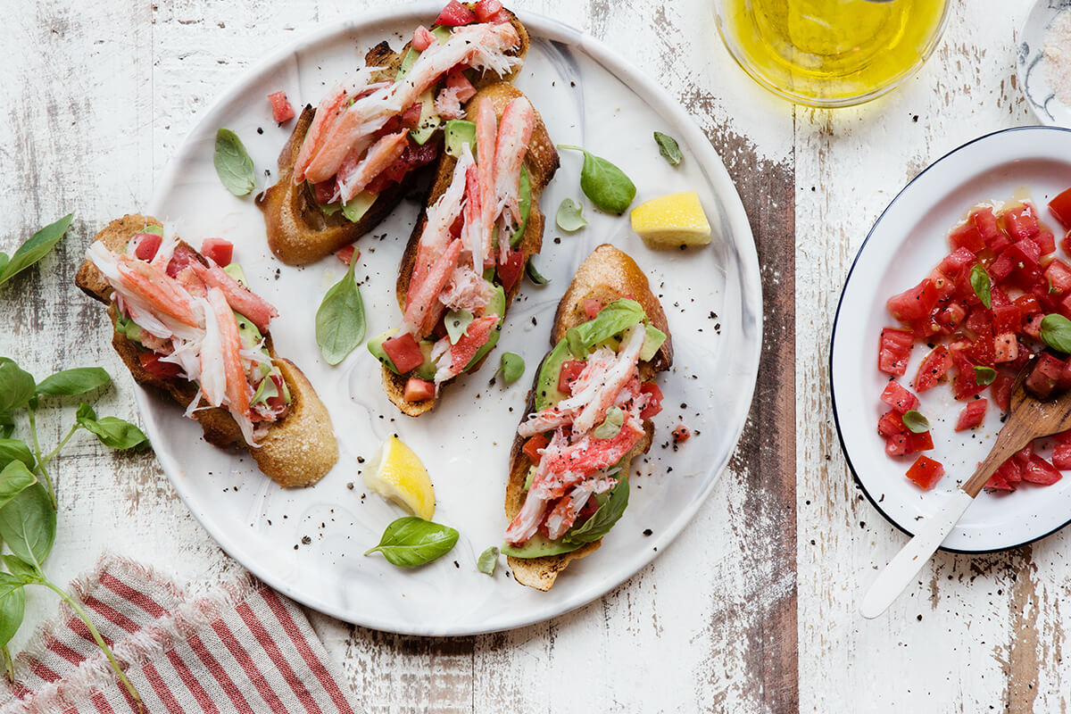 crab-and-avocado-toast