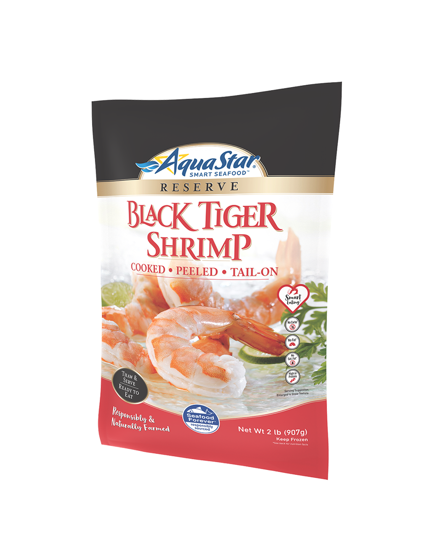 food-service-black-tiger-cooked-shrimp-peeled-tail-on