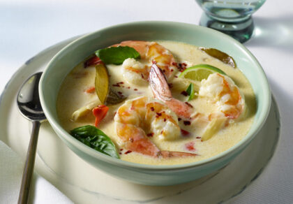 tom yum soup with wild Mexican shrimp recipe