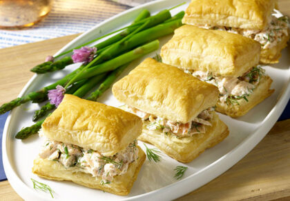 salmon rillettes mille feuille recipe